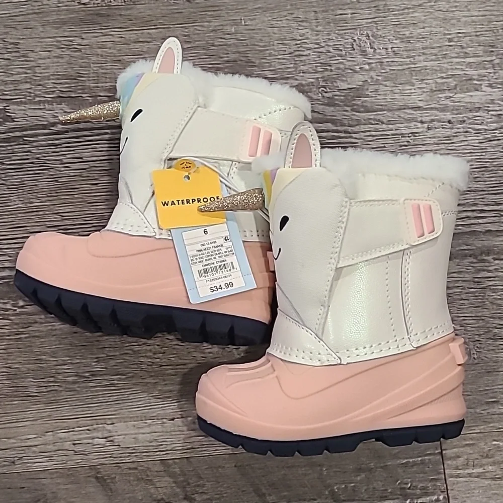 Cat & Jack Frankie Winter Boots - Cream